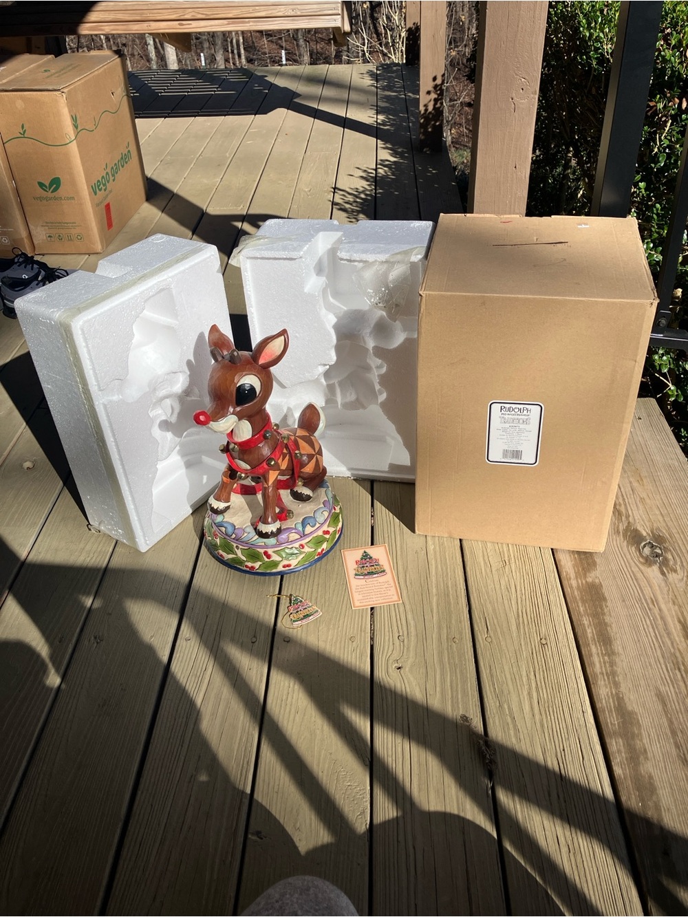 Rudolph Reindeer by Jim Shore Nose Lights Up